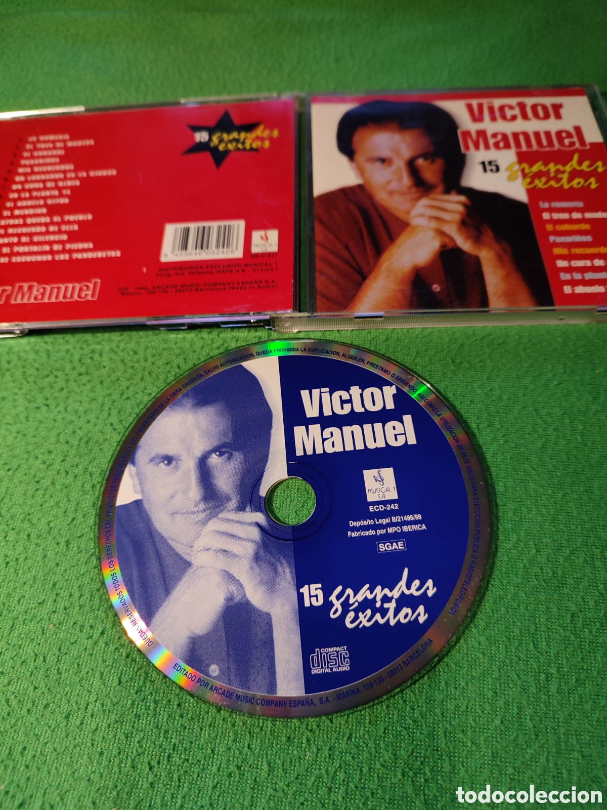CDs de m&uacute;sica: V&iacute;ctor Manuel - 15 grandes &eacute;xitos - Foto 2
