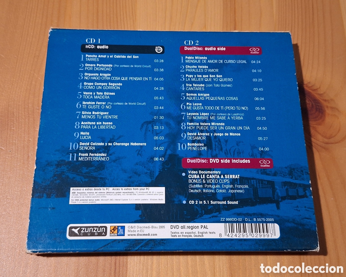 CDs de m&uacute;sica: Cuba le canta a Serrat doble cd 2005 - Foto 2
