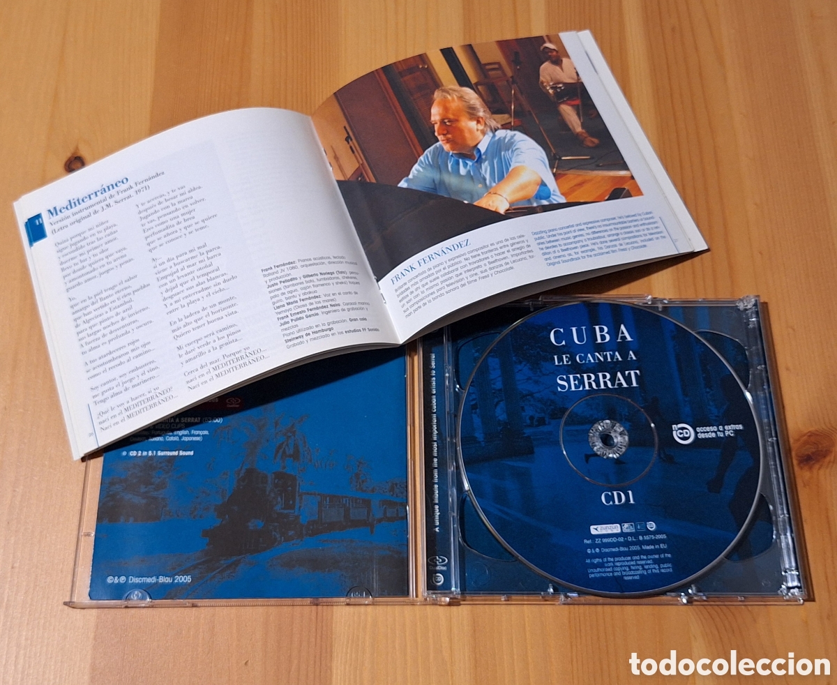 CDs de m&uacute;sica: Cuba le canta a Serrat doble cd 2005 - Foto 5