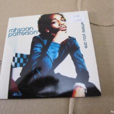 CDs de Música: RAHSAAN PATTERSON WHERE YOU ARE CD SINGLE EDIT-RARO