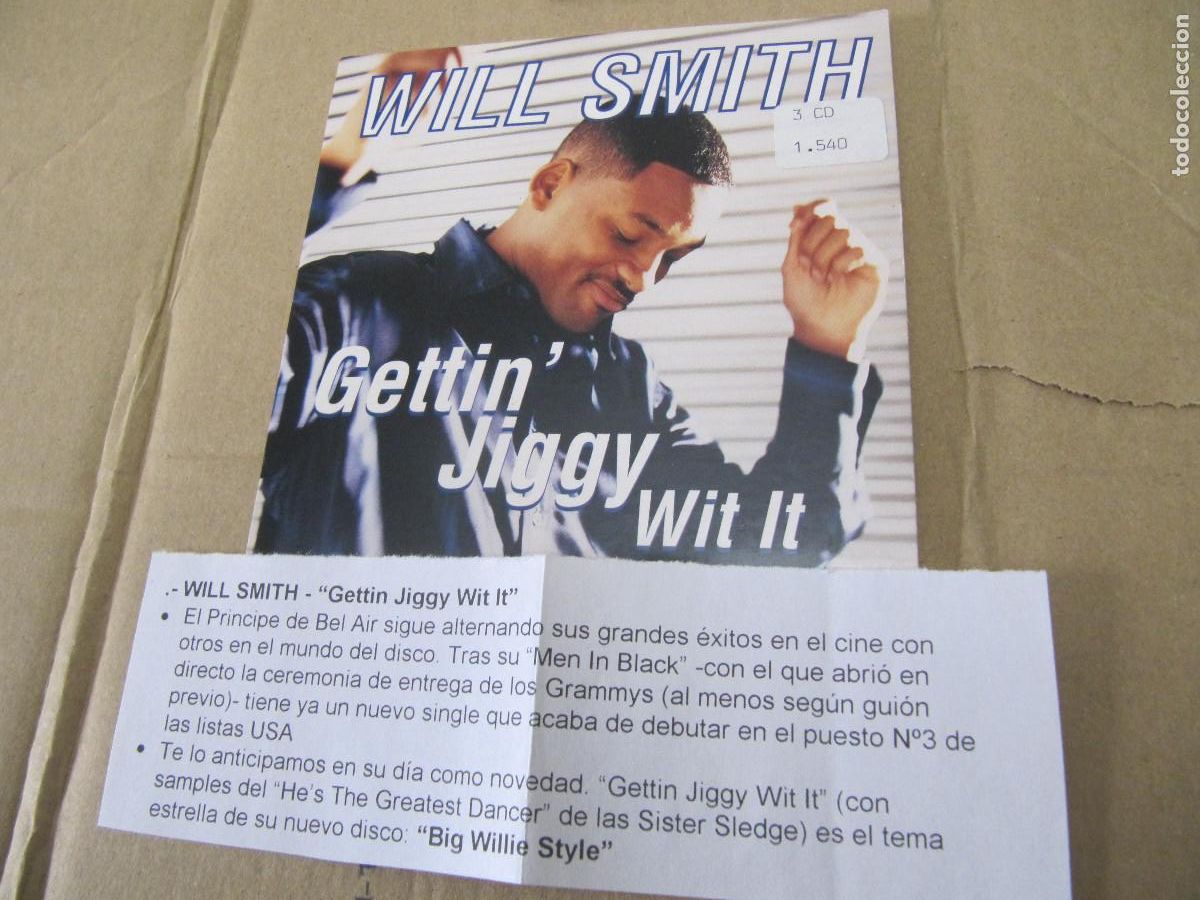 CDs de m&uacute;sica: CD SINGLE CADENA 100-WILL SMITH-GETTIN JIGGY WIT IT - Foto 1