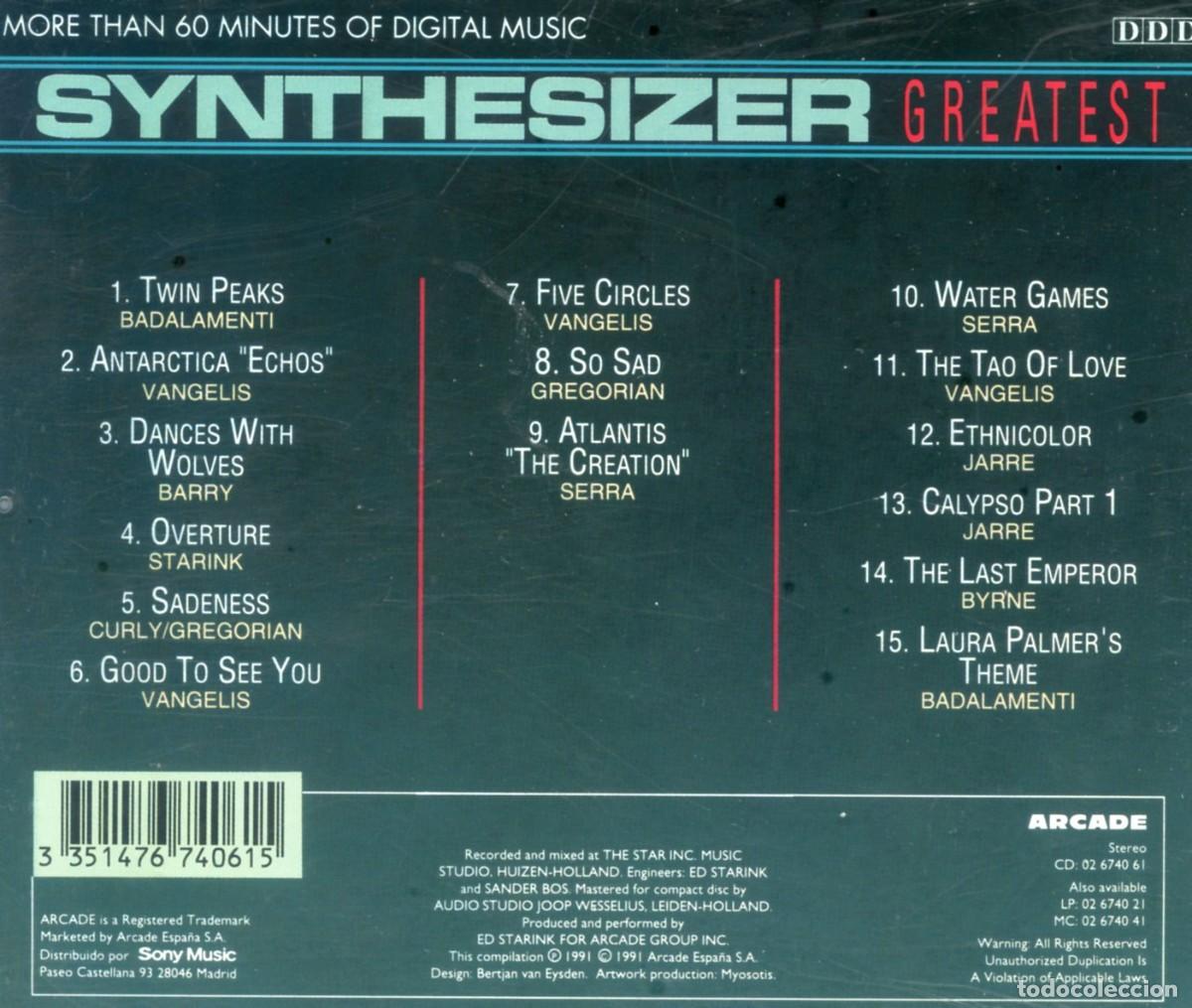 CDs de m&uacute;sica: SYNTHETIZER GREATEST, VOLUME 6 - Foto 2