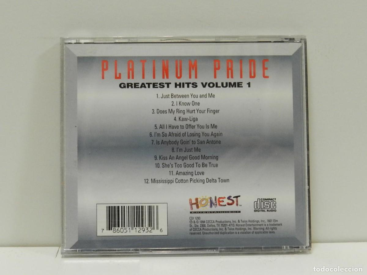 CDs de m&uacute;sica: DISCO CD. Charley Pride &ndash; Platinum Pride Greatest Hits Volume 1. COMPACT DISC. - Foto 2