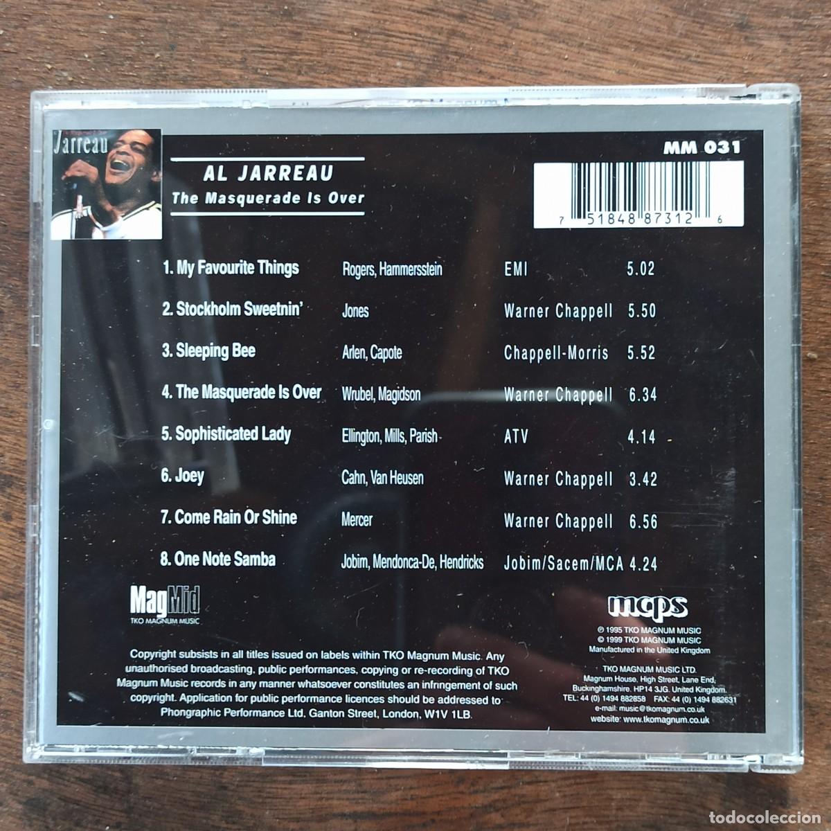 CDs de m&uacute;sica: CD Al Jarreau &ndash; The Masquerade Is Over - Foto 2