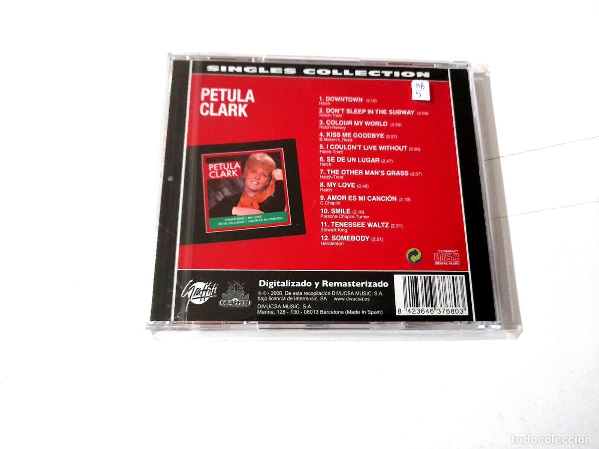 CDs de m&uacute;sica: PETULIA CLARK &rdquo;SINGLES COLLECTION&rdquo; CD 12 TRACKS - Foto 2