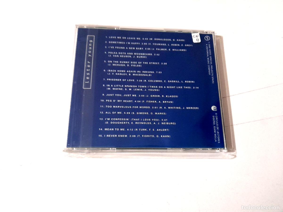CDs de m&uacute;sica: LESTER YOUNG &rdquo;LESTER YOUNG&rdquo; CD 15 TRACKS COMO NUEVO - Foto 2