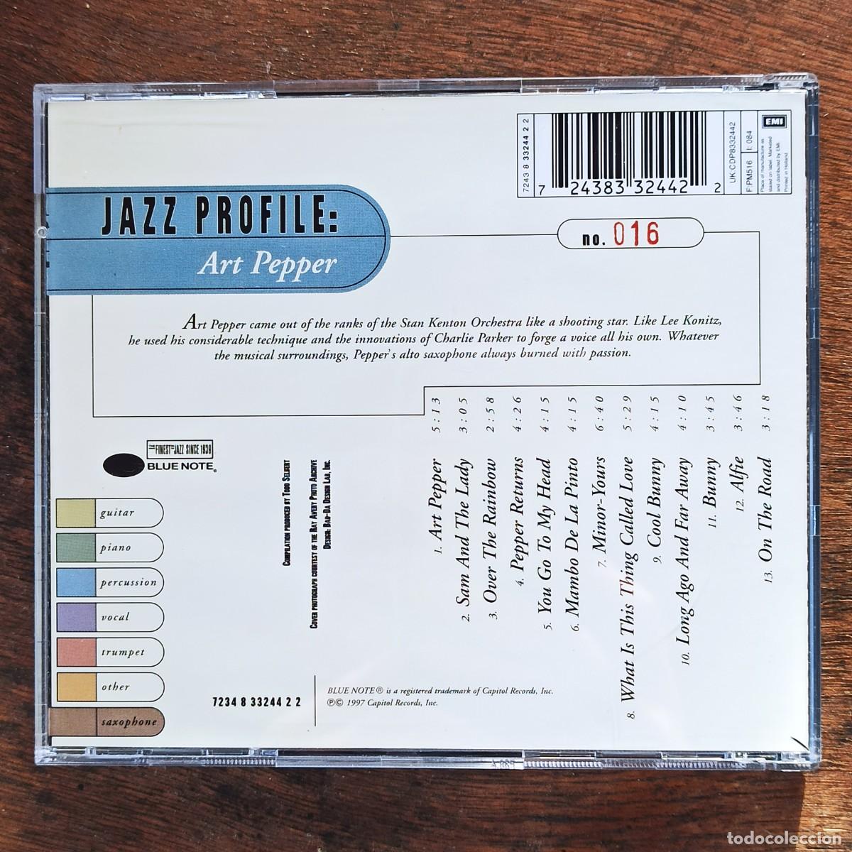 CDs de m&uacute;sica: CD Art Pepper &ndash; Jazz Profile: Art Pepper - Foto 2