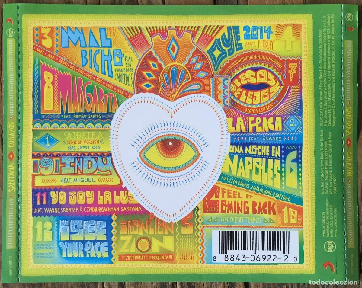 CDs de m&uacute;sica: SANTANA - CORAZ&Oacute;N (2014) - CD - Foto 4