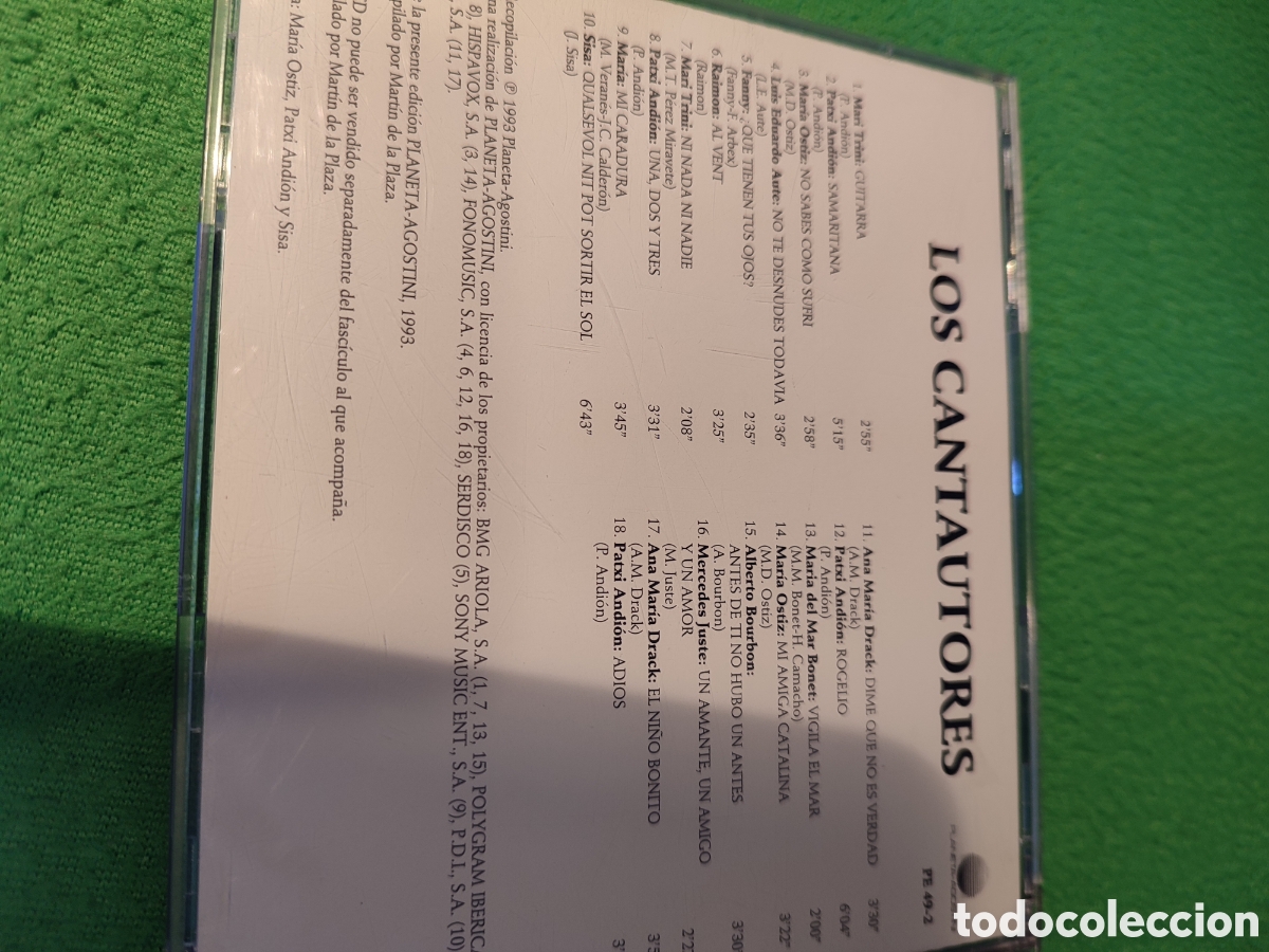 CDs de m&uacute;sica: Los Cantautores - Varios - Foto 3