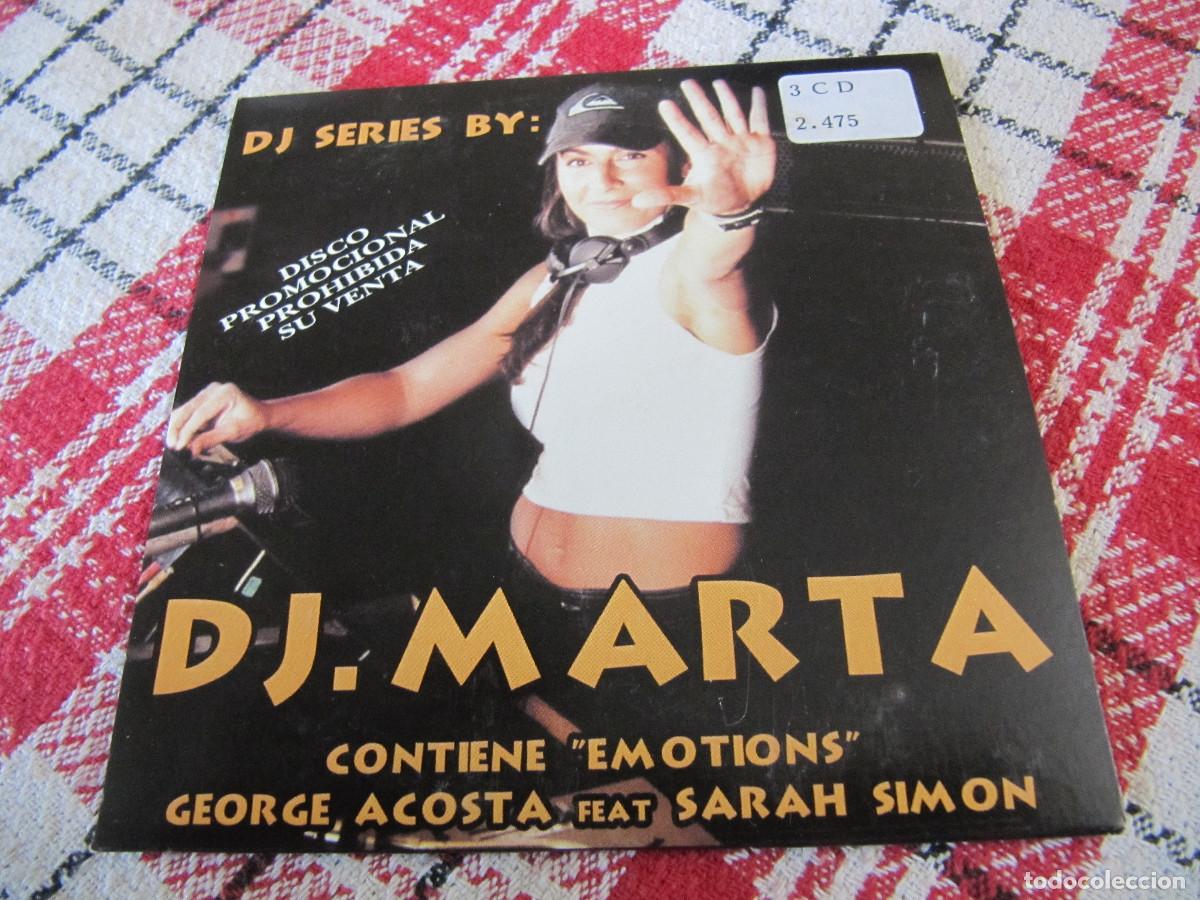 CDs de m&uacute;sica: DJ MARTA DJ SERIES EMOTIONS CD SINGLE 2 TEMAS - Foto 1