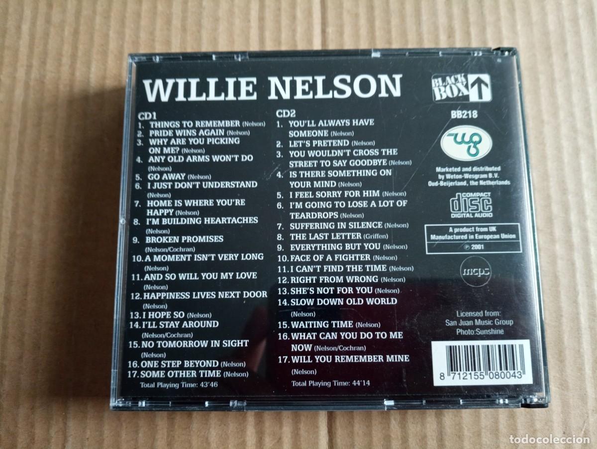 CDs de m&uacute;sica: WILLIE NELSON - THINGS TO REMEMBER DOBLE CD BOX 2001 - Foto 3