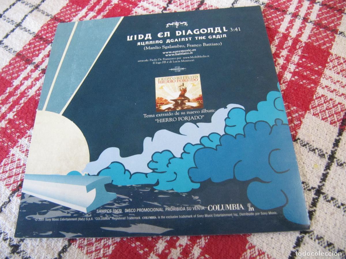 CDs de m&uacute;sica: Franco Battiato - Vida en diagonal - cd promocional - Foto 2