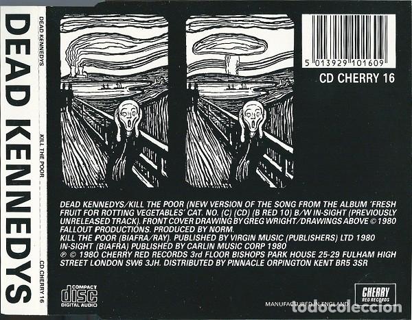 CDs de m&uacute;sica: Dead Kennedys &ndash; Kill The Poor - CD-SG - Cherry Red &ndash; CD CHERRY 16 - Foto 2