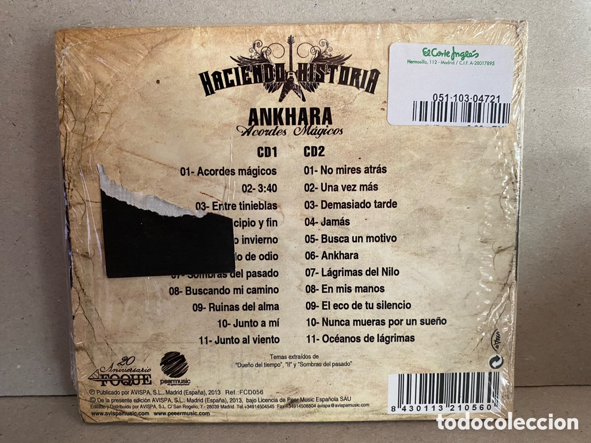CDs de m&uacute;sica: Ankhara - Acordes M&aacute;gicos (2xCD) *Precintado* - Foto 2