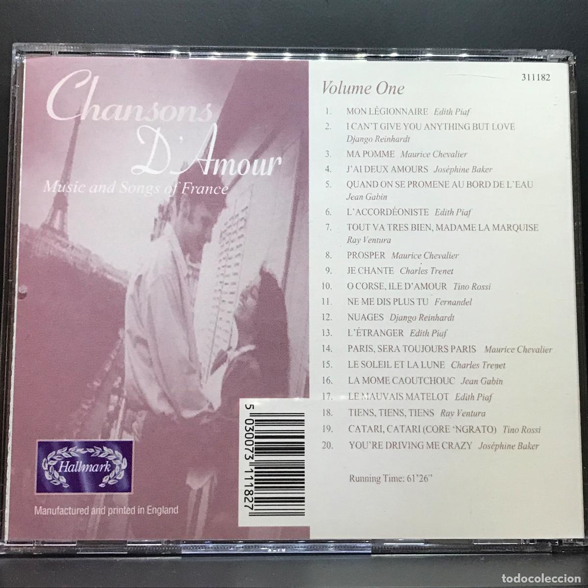 CDs de m&uacute;sica: Various ● Chansons Damour 1 ● CD, Compilation, Reissue - Foto 4