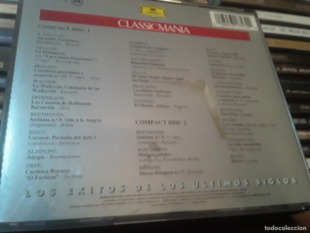 CDs de m&uacute;sica: Varios &lrm;&ndash; Classic Mania (Los Exitos De Los Ultimos Siglos) - 2cd - Foto 2