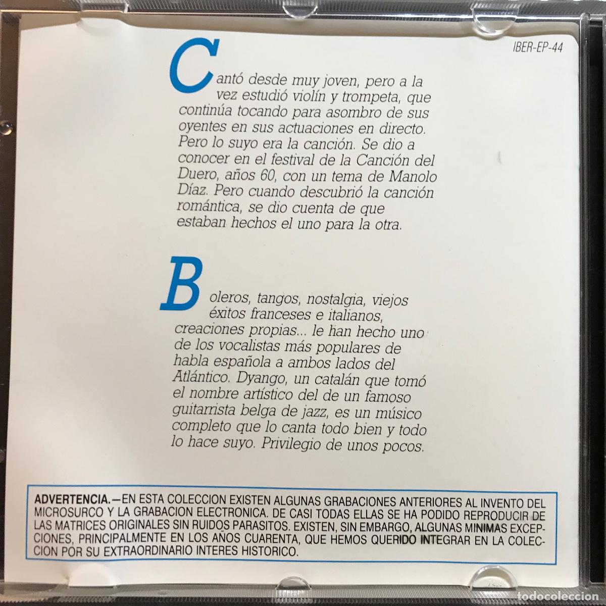 CDs de m&uacute;sica: Vida Cotidiana Y Canciones &ndash; 44 ● Dyango ● CD, Compilation - Foto 2