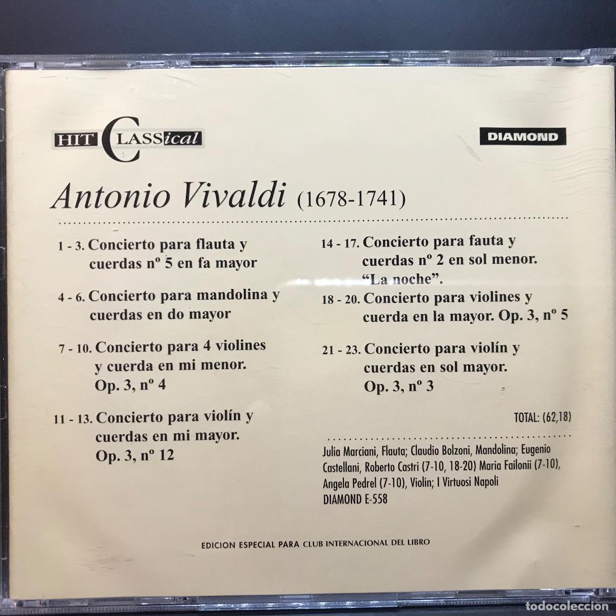 CDs de m&uacute;sica: Hit Classical Collection ● Vivaldi: Conciertos para Mandolina ● CD, Compilation - Foto 3