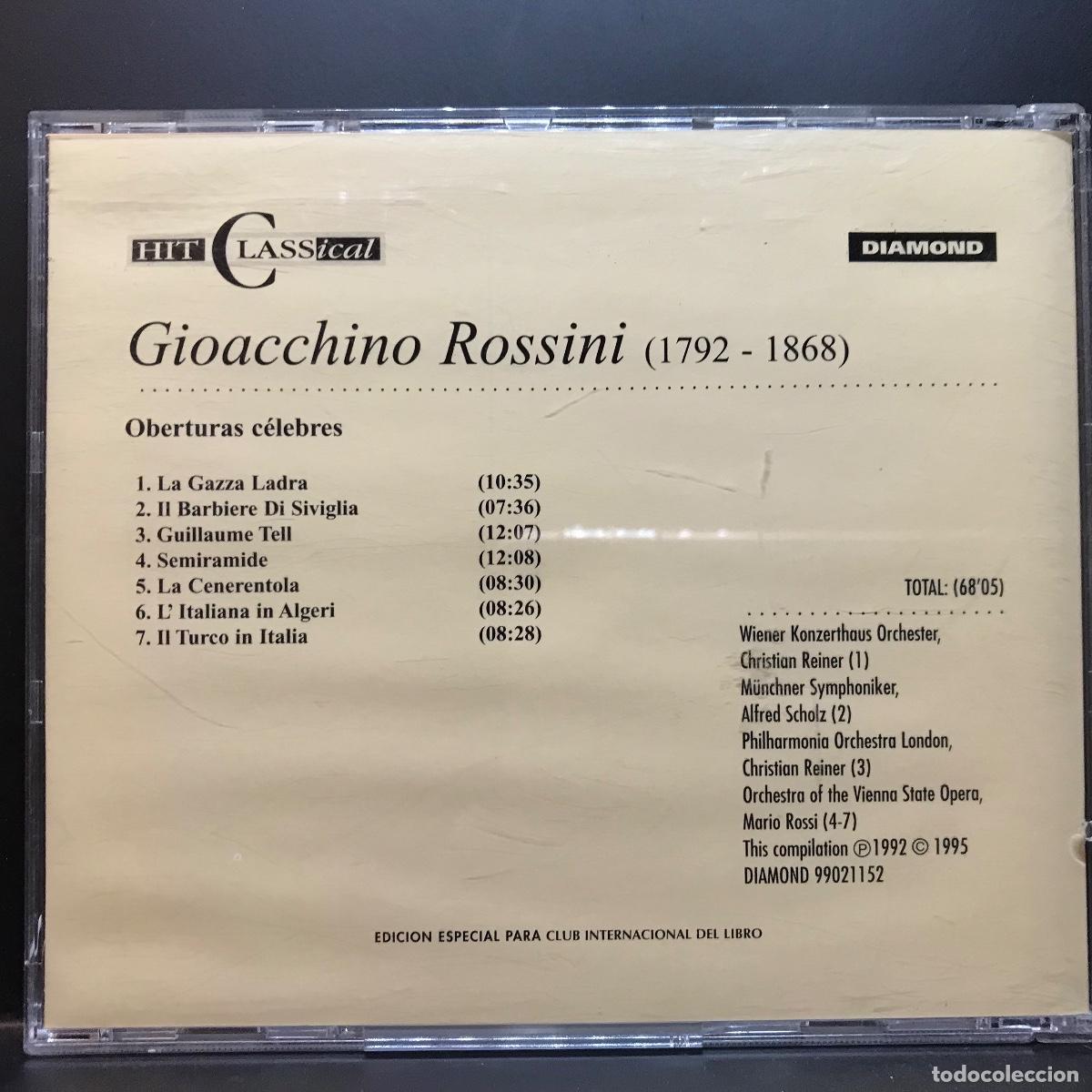 CDs de m&uacute;sica: Hit Classical Collection ● Rossini: &Oacute;peras Famosas ● CD, Compilation - Foto 3