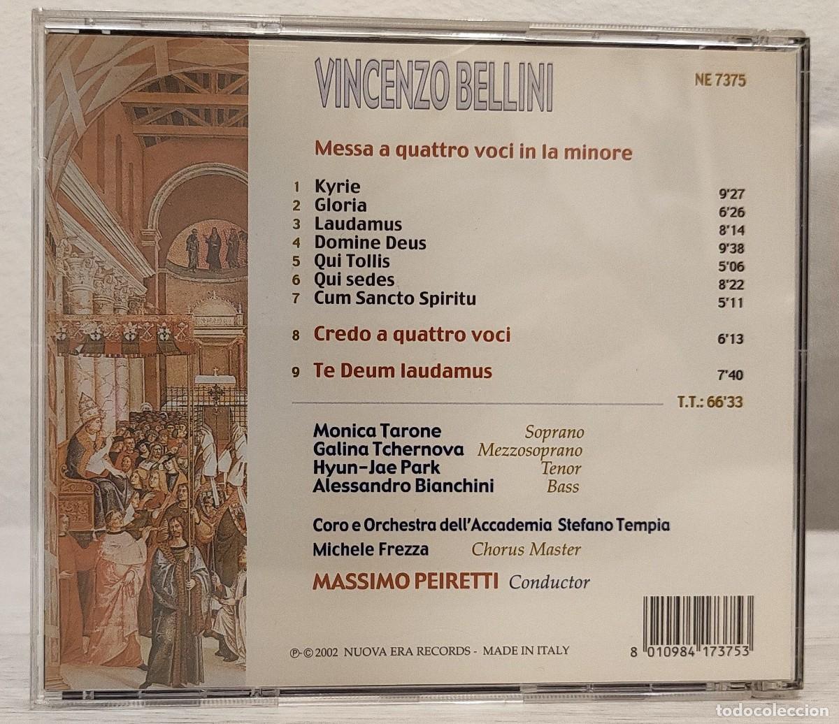 CDs de m&uacute;sica: BELLINI - MISAS (Nuova Era) - Foto 2