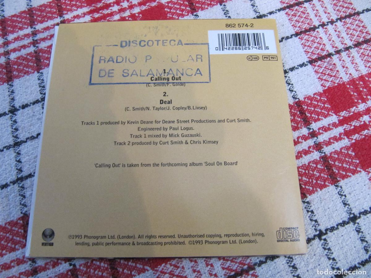 CDs de m&uacute;sica: CURT SMITH - CALLING OUT / DEAL - CD SINGLE - Foto 2