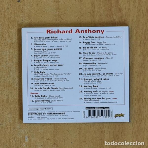 CDs de m&uacute;sica: RICHARD ANTHONY - RICHARD ANTHONY - CD - Foto 2