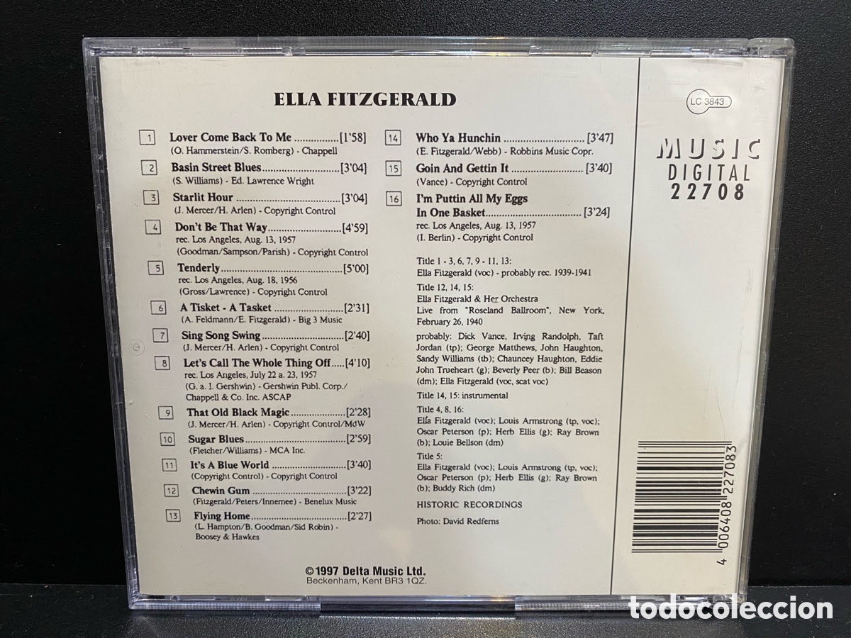 CDs de m&uacute;sica: Ella Fitzgerald - Jazz (CD, Comp) - Foto 2
