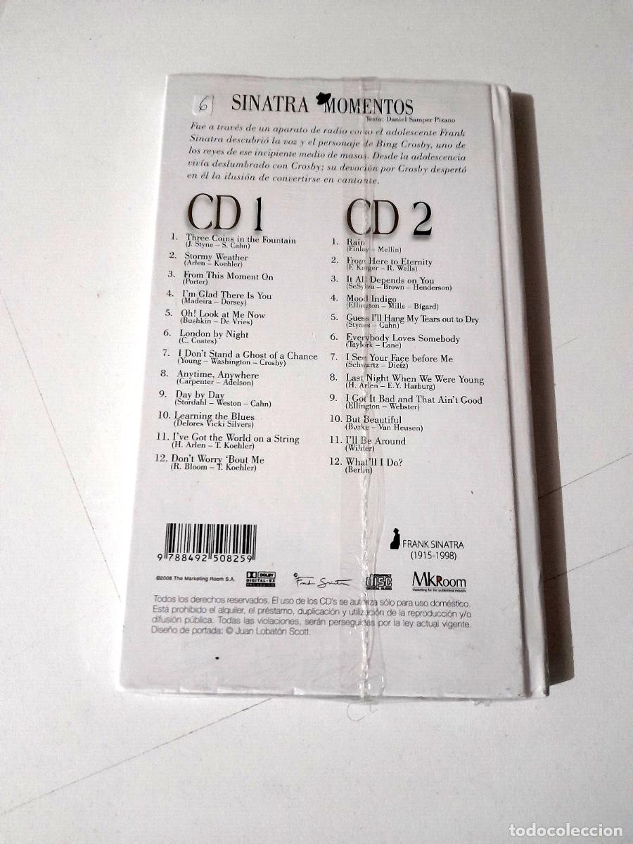 CDs de m&uacute;sica: FRANK SINATRA &rdquo;MOMENTOS&rdquo; 2CD + LIBRO 24 TRACKS CD PRECINTADO SEALED - Foto 2