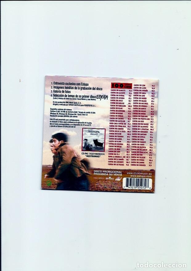 CDs de m&uacute;sica: ESTOPA. Destrangis. (cd interactivo 2001) - Foto 2
