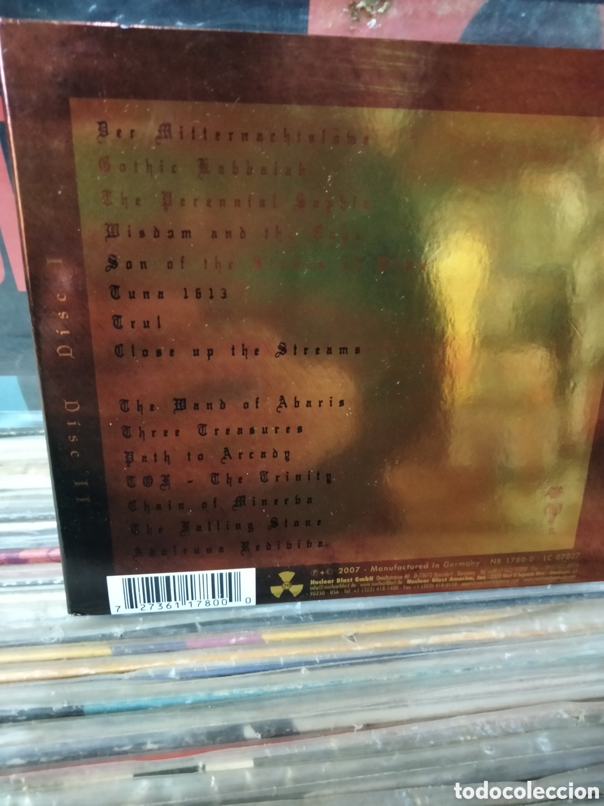 CDs de m&uacute;sica: Therion gothic kabbalah 2 cds - Foto 2