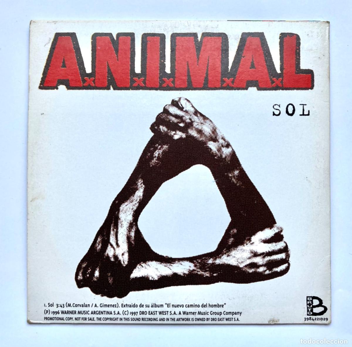 CDs de m&uacute;sica: ANIMAL CD SOL Argentina - Foto 2