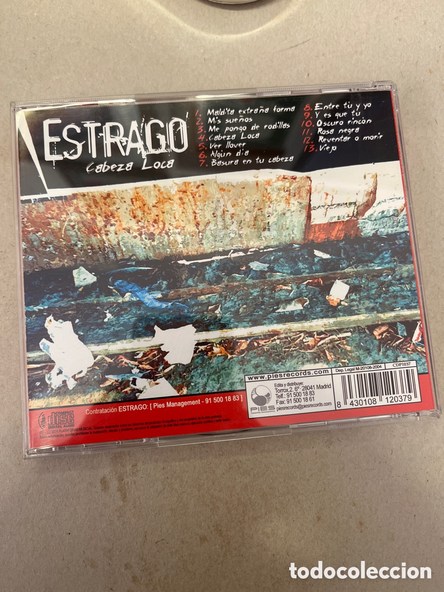 CDs de m&uacute;sica: Estrago. Cabeza loca. CD - Foto 2