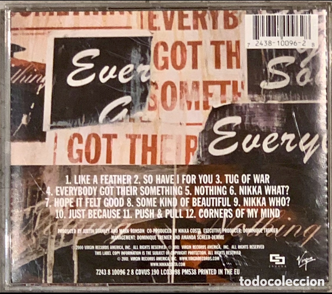 CDs de m&uacute;sica: CD. Nika Costa. &ldquo;Everybody Got Their Something&rdquo;. - Foto 2
