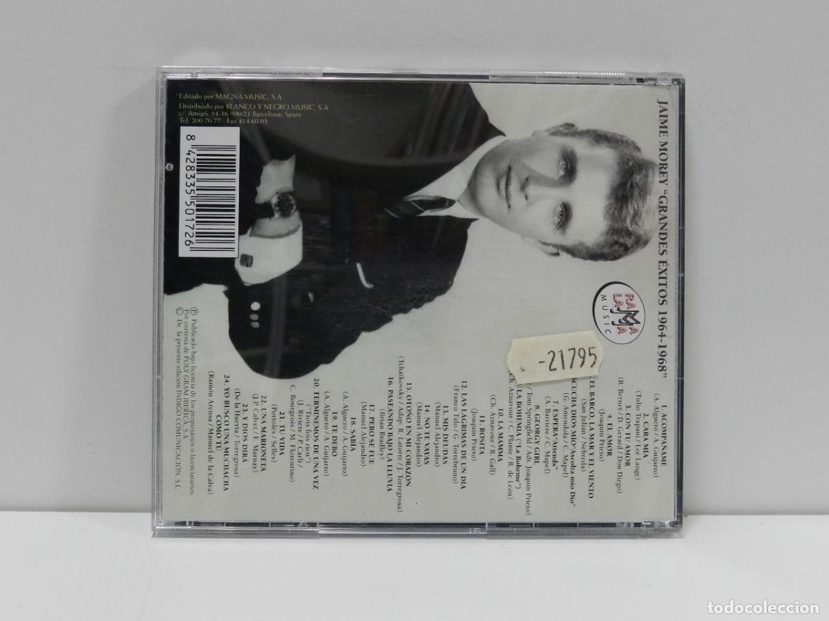 CDs de m&uacute;sica: DISCO CD. Jaime Morey &ndash; &rdquo;Grandes Exitos 1964-1968&rdquo;. COMPACT DISC. - Foto 2