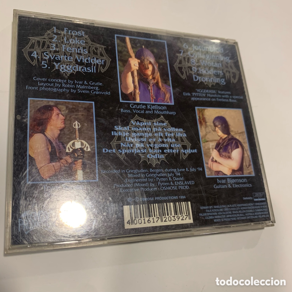 CDs de m&uacute;sica: Cd enslaved frost de 1994 - Foto 3