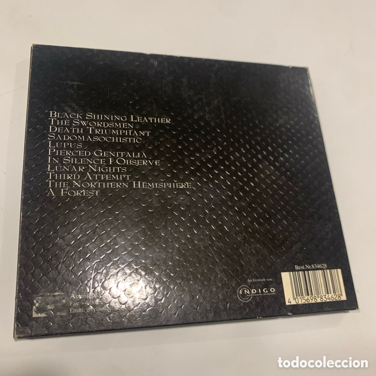 CDs de m&uacute;sica: Cd Carpathian Forest - Black Shining Leather de 1998 - Foto 3