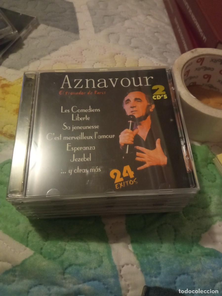 CDs de m&uacute;sica: Aznavour disco doble - Foto 1