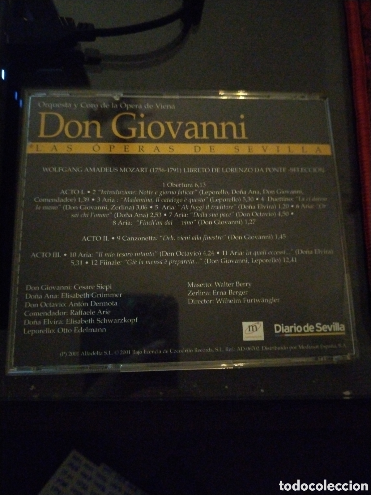 CDs de m&uacute;sica: OPERAS UNIVERSALES. Don Giovanni. CD - Foto 2