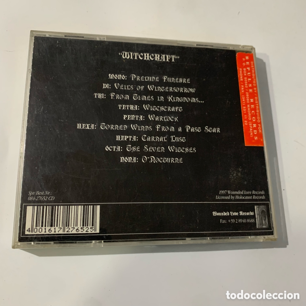 CDs de m&uacute;sica: Cd Obtained Enslavement - Witchcraft de 1997 - Foto 3