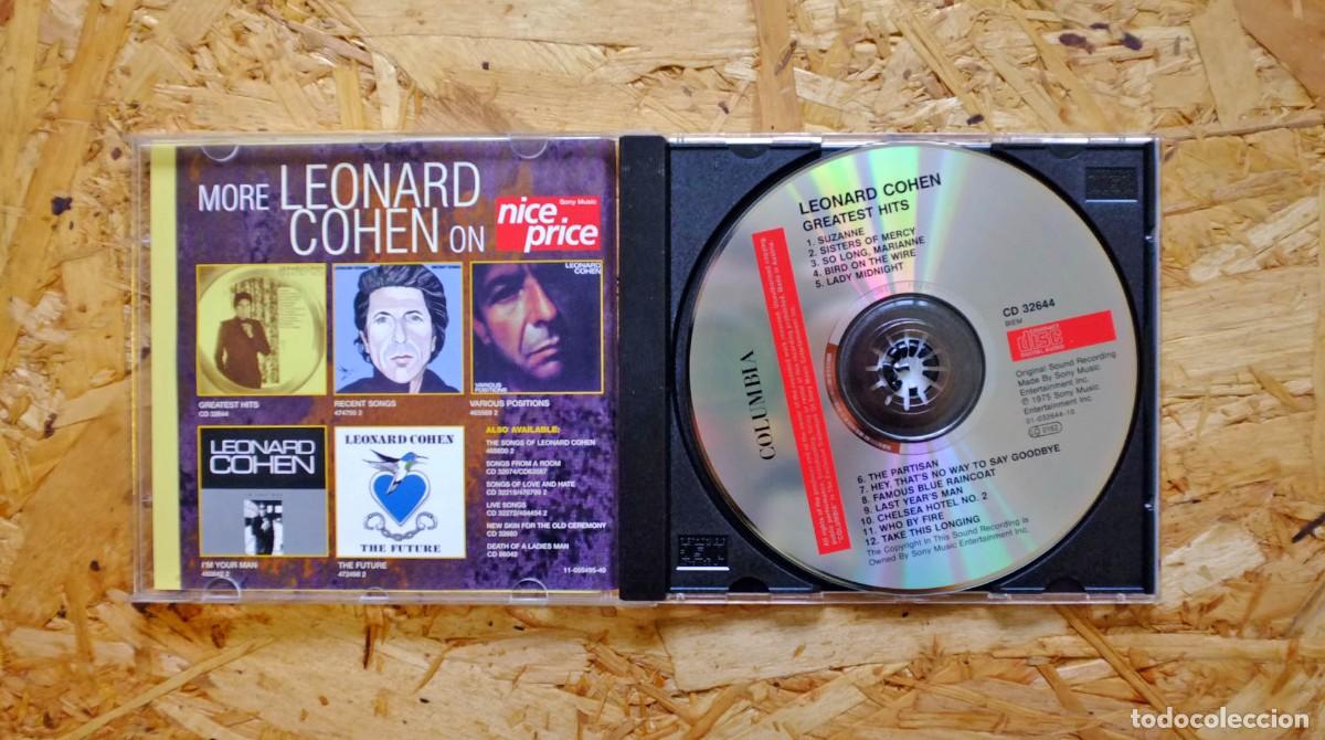 CDs de m&uacute;sica: Leonard Cohen. Greatest Hits. CD - Foto 3