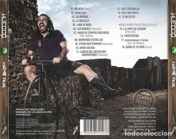 CDs de m&uacute;sica: Huecco &ndash; Dame Vida - Foto 2