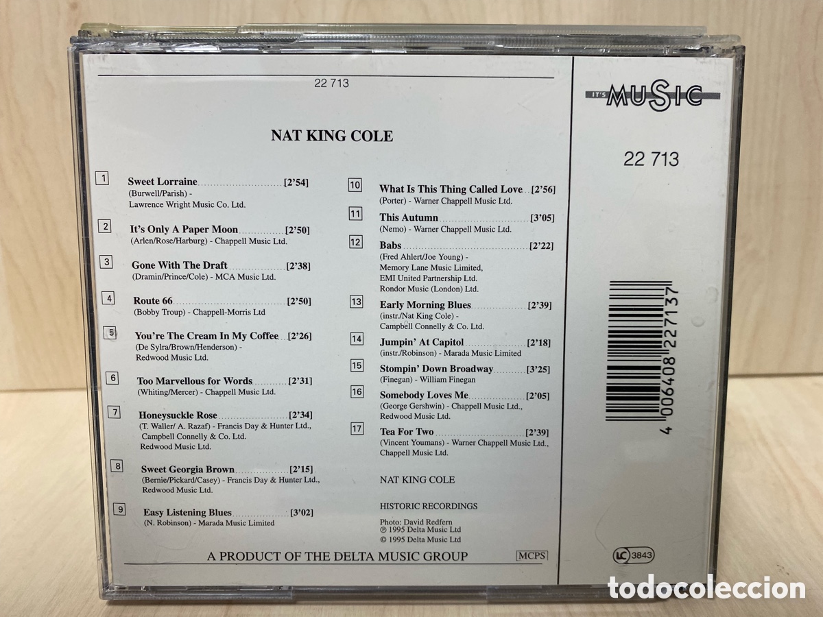 CDs de m&uacute;sica: Nat King Cole - Nat King Cole (CD, Comp) - Foto 2