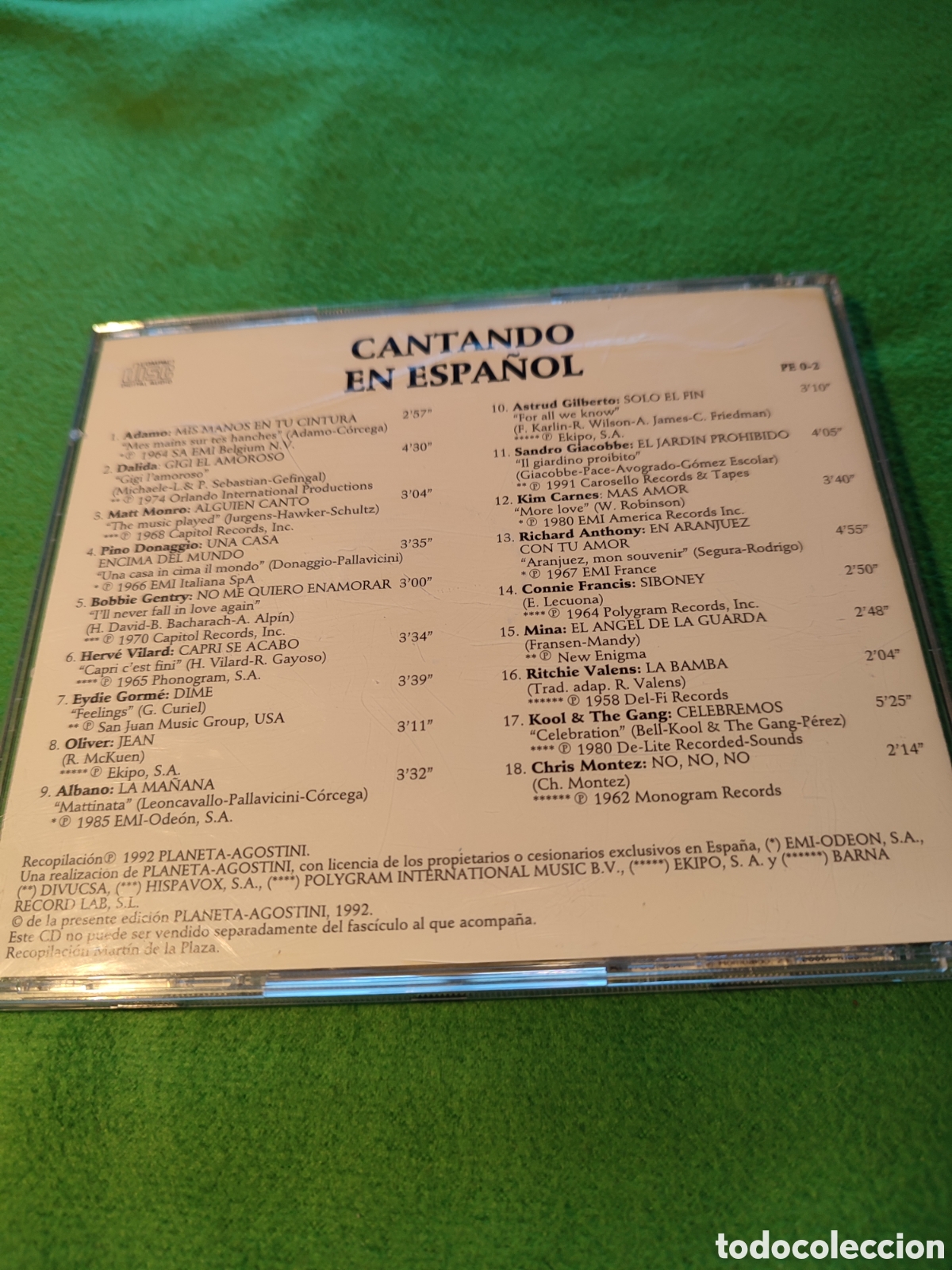 CDs de m&uacute;sica: Cantando en espa&ntilde;ol - Varios - Foto 3