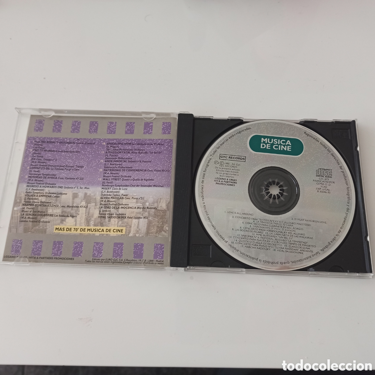 CDs de m&uacute;sica: M&uacute;sica De Cine (CD, Comp, Promo) ) - Foto 2