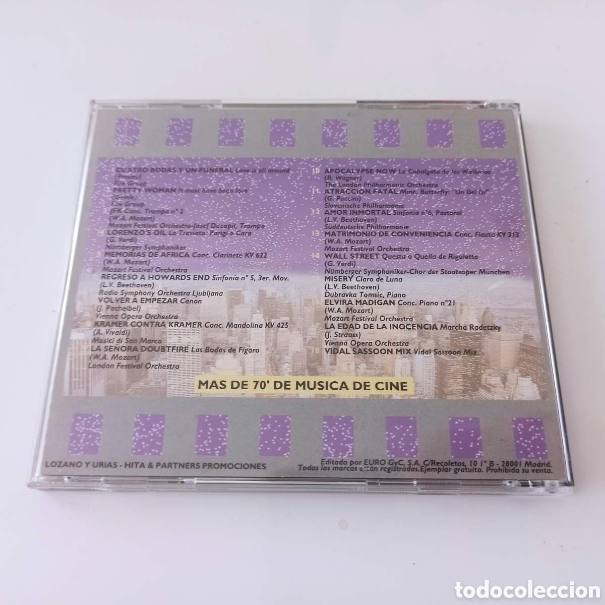 CDs de m&uacute;sica: M&uacute;sica De Cine (CD, Comp, Promo) ) - Foto 3