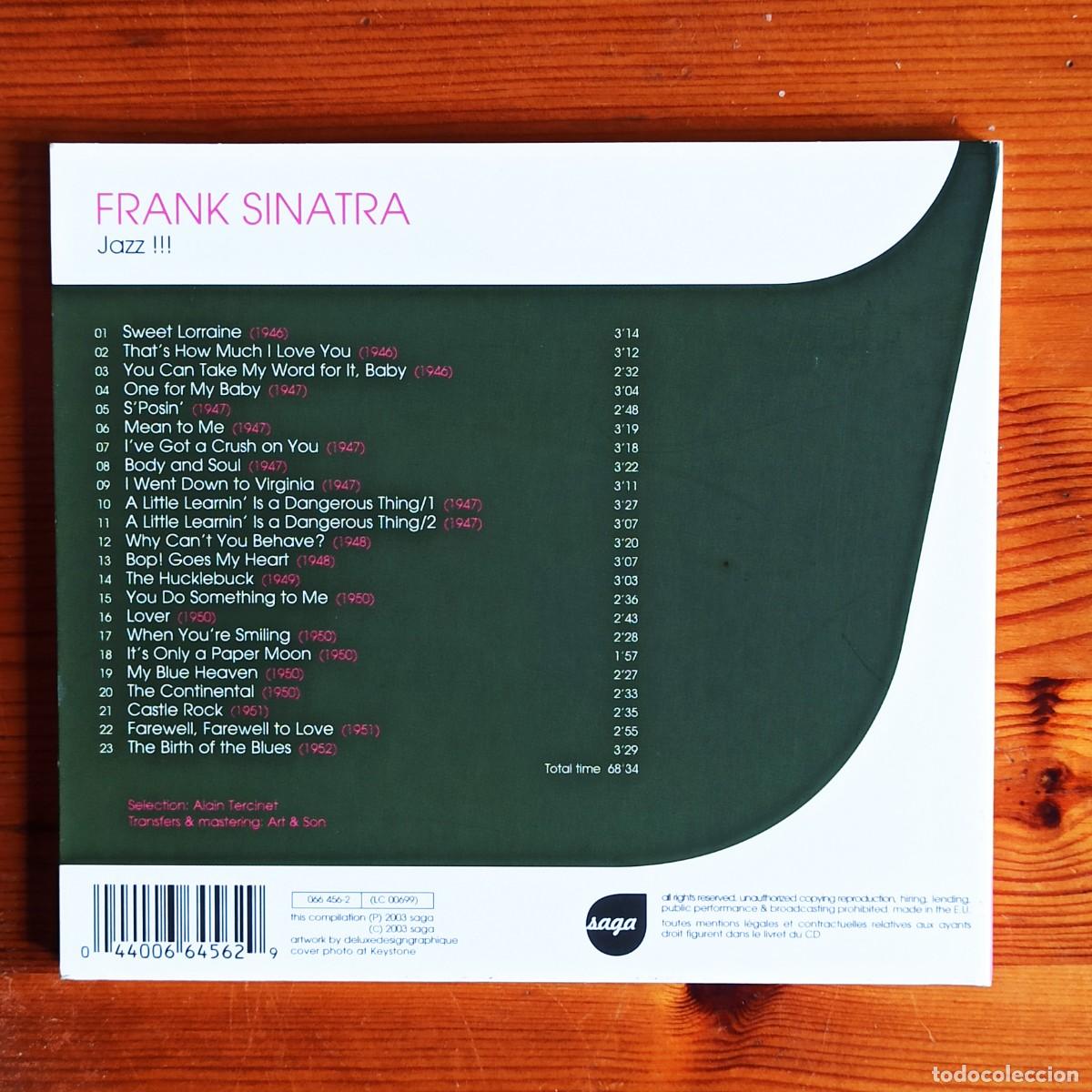 CDs de m&uacute;sica: CD Frank Sinatra &ndash; Jazz !!! - Foto 2