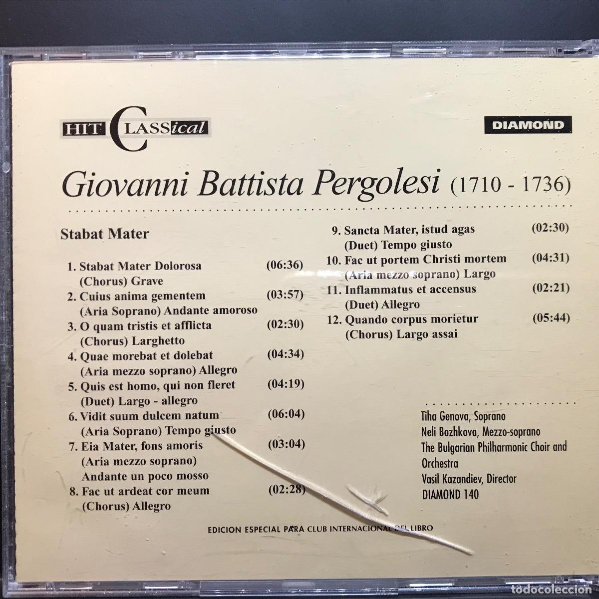 CDs de m&uacute;sica: Hit Classical Collection ● Pergolesi: Stabat Mater ● [CD] - Foto 2