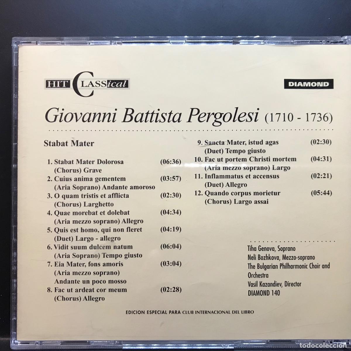 CDs de m&uacute;sica: Hit Classical Collection ● Stabat Mater (Pergolesi) ● [CD] - Foto 2