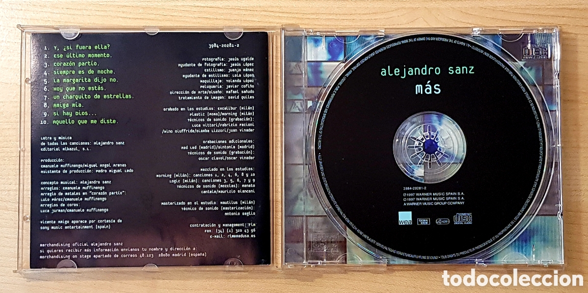 CDs de m&uacute;sica: CD ALEJANDRO SANZ &bull; MAS - Foto 3