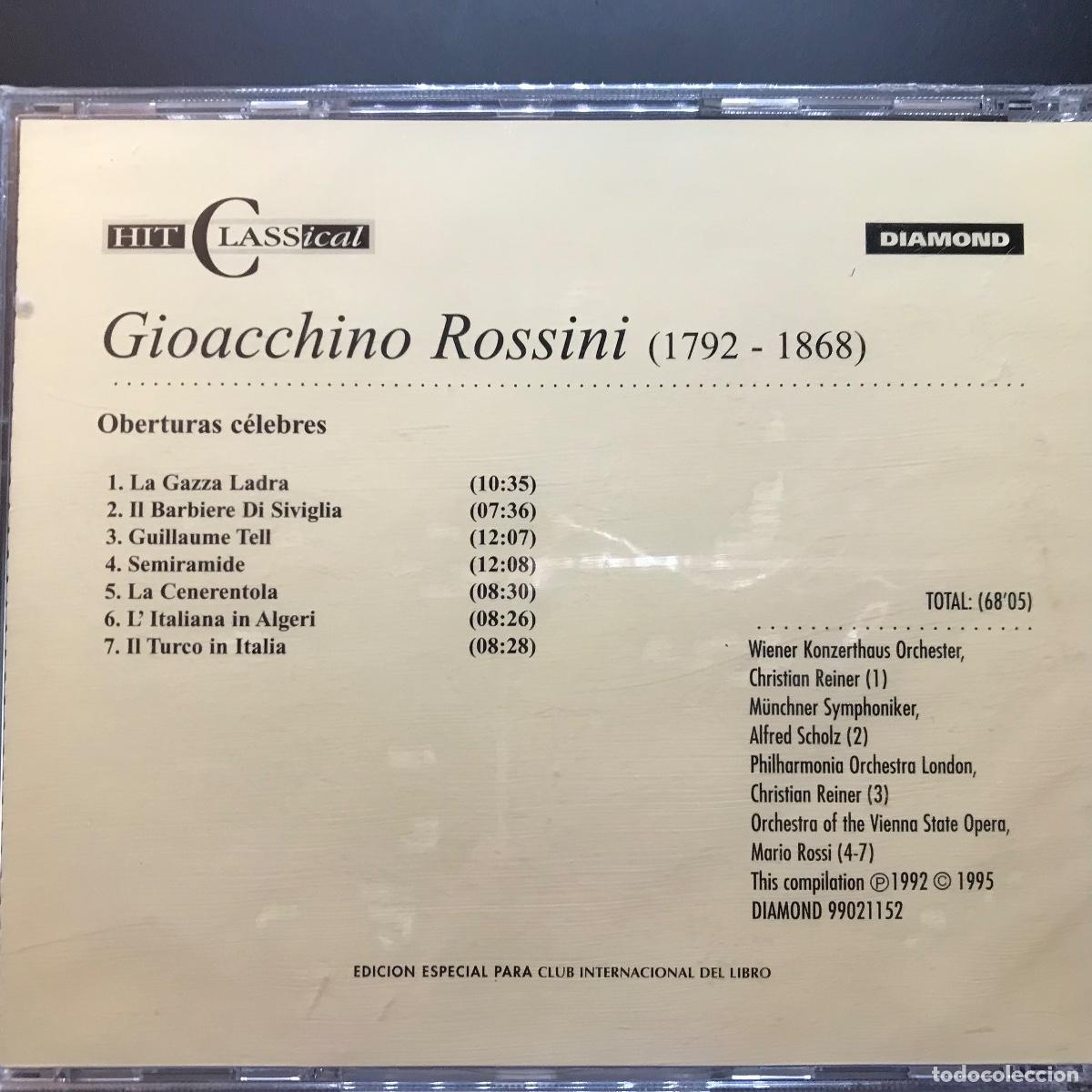 CDs de m&uacute;sica: Hit Classical Collection ● ROSSINI OPERAS FAMOSAS ● [CD] - Foto 2